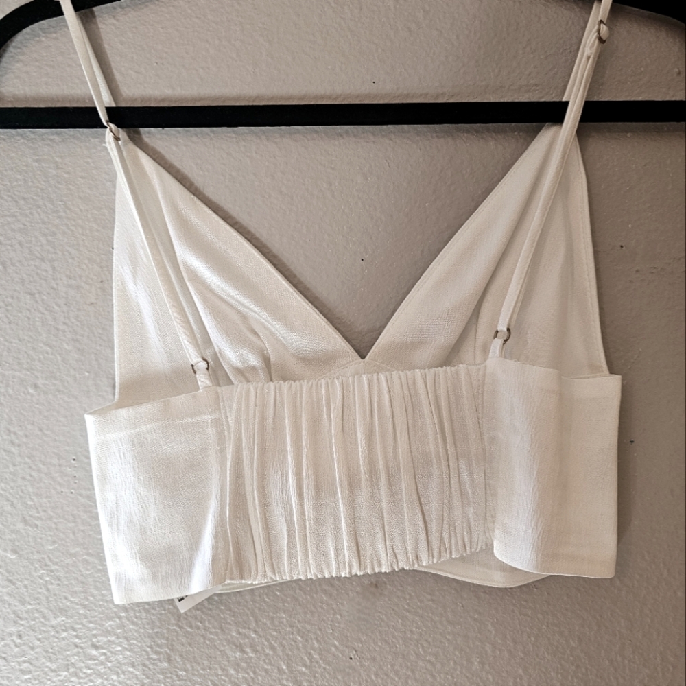 Zara Satin Crop Bralette - Picture 3 of 5
